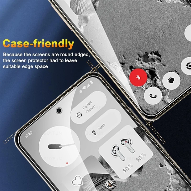 Premium HD Tempered Glass Screen Protector Film - 3 Pack