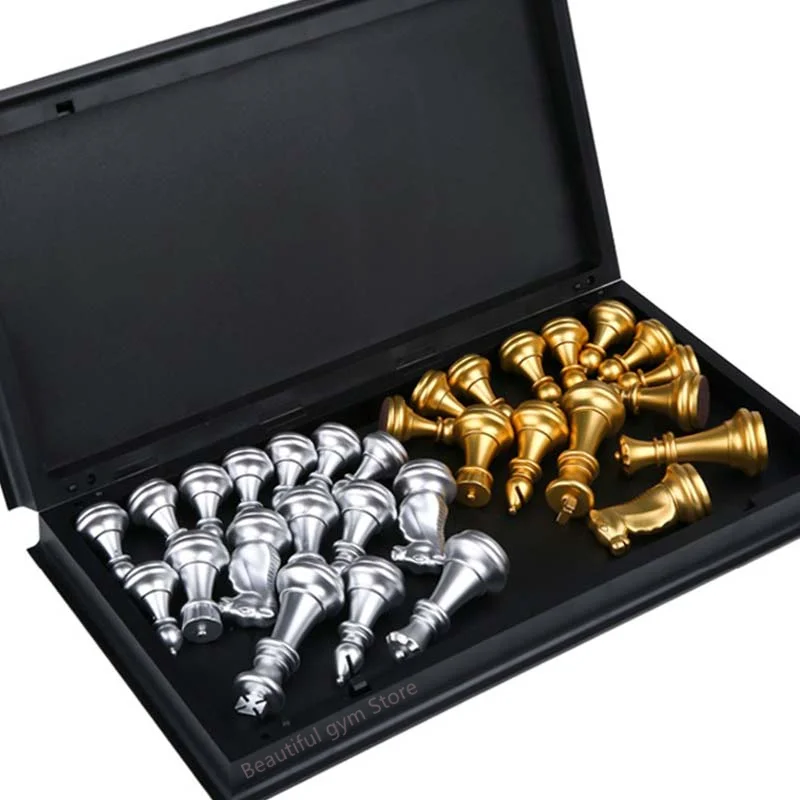 Magnetic Chess Set Folding Portable Family Board Game Wooden 24/2934/39cm