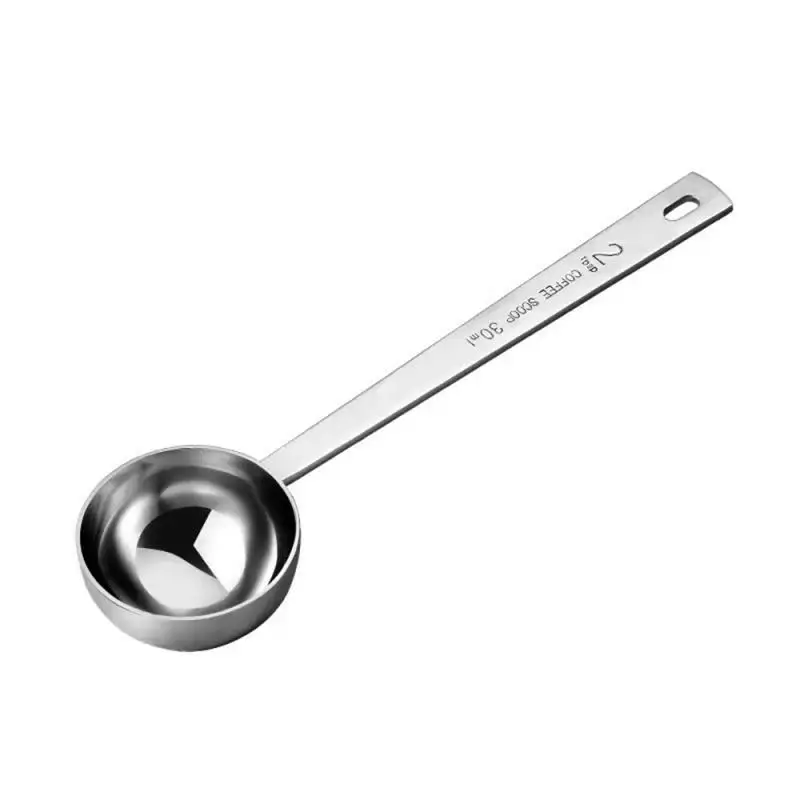 1~5PCS 15ml/30ml Long Handle Stainless Steel Milk Coffee Powder Scoop Measuring Spoon