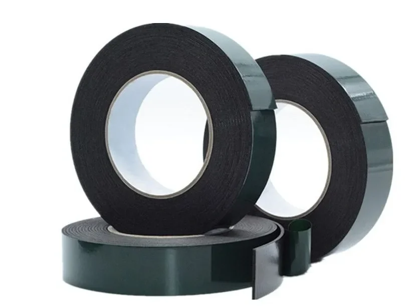 10m double sided adhesive black foam tape 1mm thick for cell phone repair gasket screen PCB dust proof