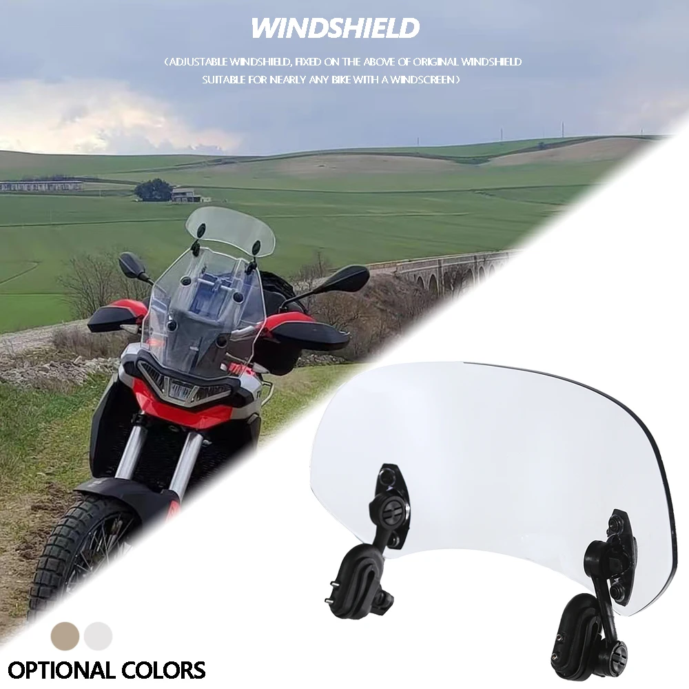 Motorcycle Windshield Extension Spoiler Windscreen Air Deflector For  Aprilia TUAREG 660 tuareg 660 2022