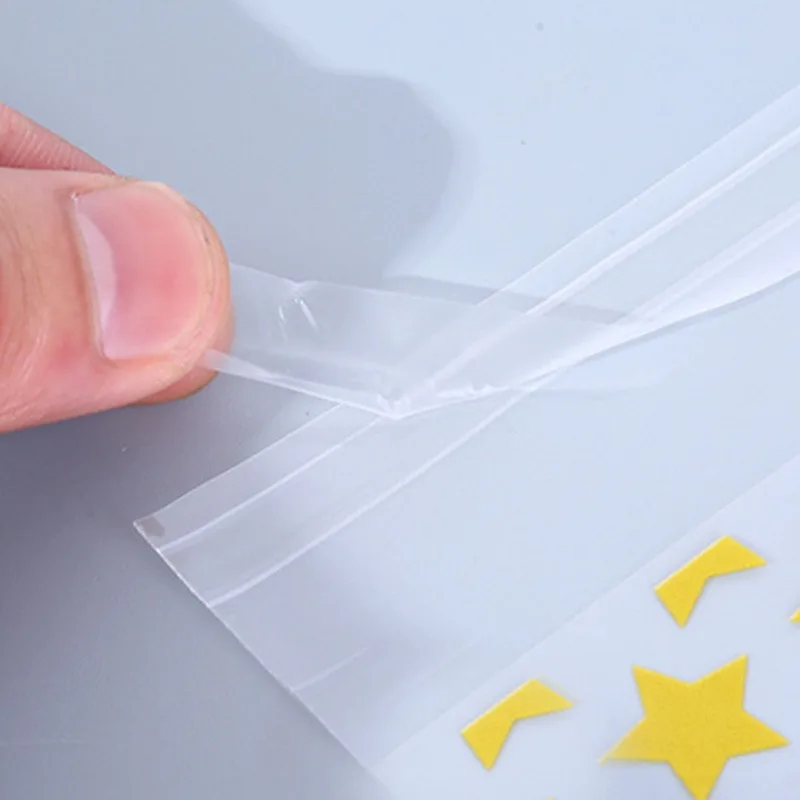 50/100PCS Stern Selbstklebende Tasche Süßigkeiten Cookie Tasche DIY Karte Schmuck Selbstklebende Weihnachten Neujahr geschenk Verpackung Tasche – Detail 4