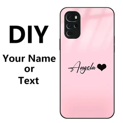 Personalized Name Design Soft Silicone Glass Phone Case - Custom DIY Cover for Redmi Note11TProPlus (692)