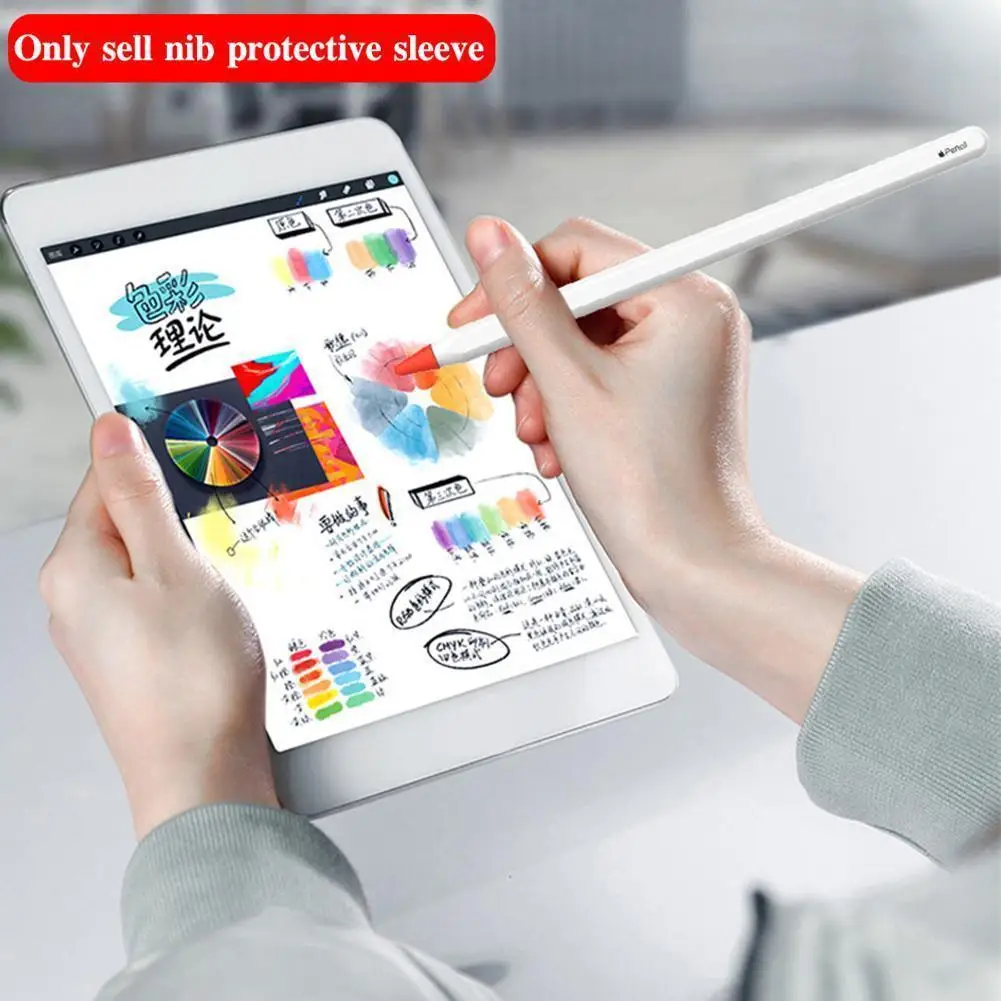 

Pen Anti Slip Silent Tip Silicone Protective Film 8pcs Suitable For Apple Pencil Pen Tip Sleeve C3G6