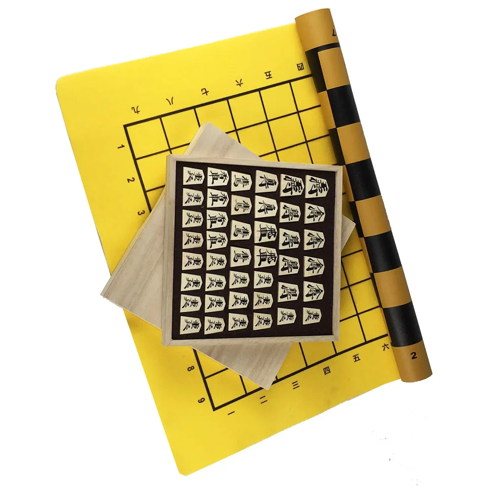 BSTFAMLY-Shogi Japonês De Madeira, Brinquedo De Mesa De Jogo De Xadrez,  Couro PU, Damas Internacionais, Tabuleiro De Xadrez Dobrável, Presente,  J03, 40 Pcs por Conjunto - AliExpress