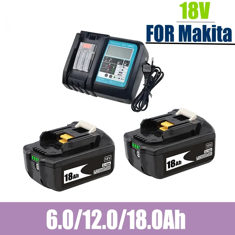 100% Оригинальный обновленный аккумулятор BL1860 18 в 6000 мАч литий-ионный аккумулятор Makita 18 в аккумулятор BL1840 BL1860 BL1850 BLxt 400 + зарядное устройство