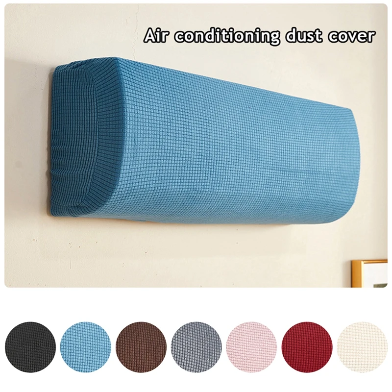 1PCS Air Conditioner Dust Cover Solid Color Home Decor Soft Wall Mounted Protector Protective Easy Cleaning Cover Classic Dust air conditioning cover
