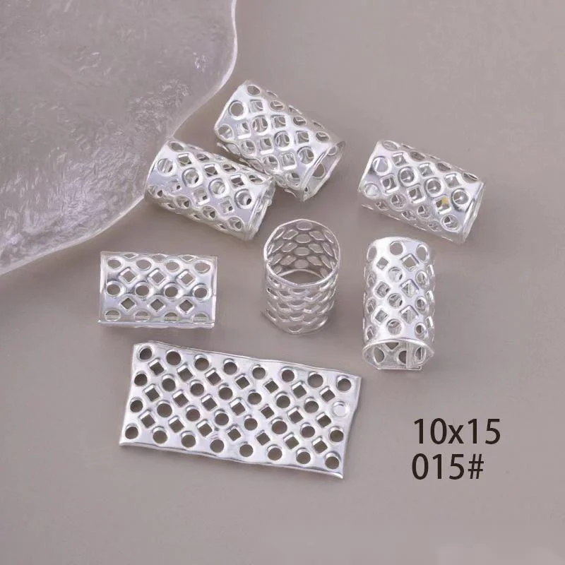 1000 Pieces/pack - Sunflower 10 * 15 Dirty Braid Buckle DIY Metal Antique Style Ring Accessories, High Ponytail Embellishment, Hairpin Rope_voghion.com