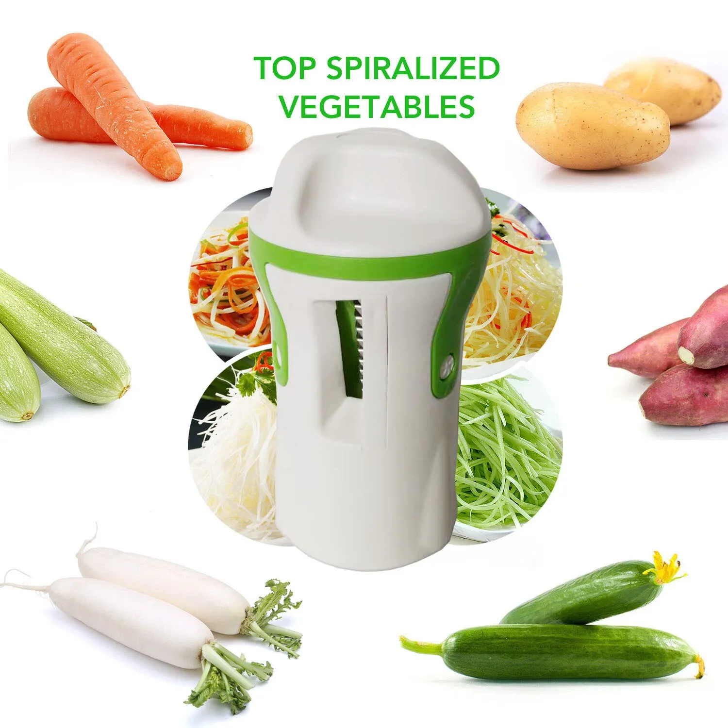 Accesorio espiralizador de verduras para taladro, pasta de calabacín, broca  de espagueti, rebanadora en espiral, espiralizador de verduras, cortador