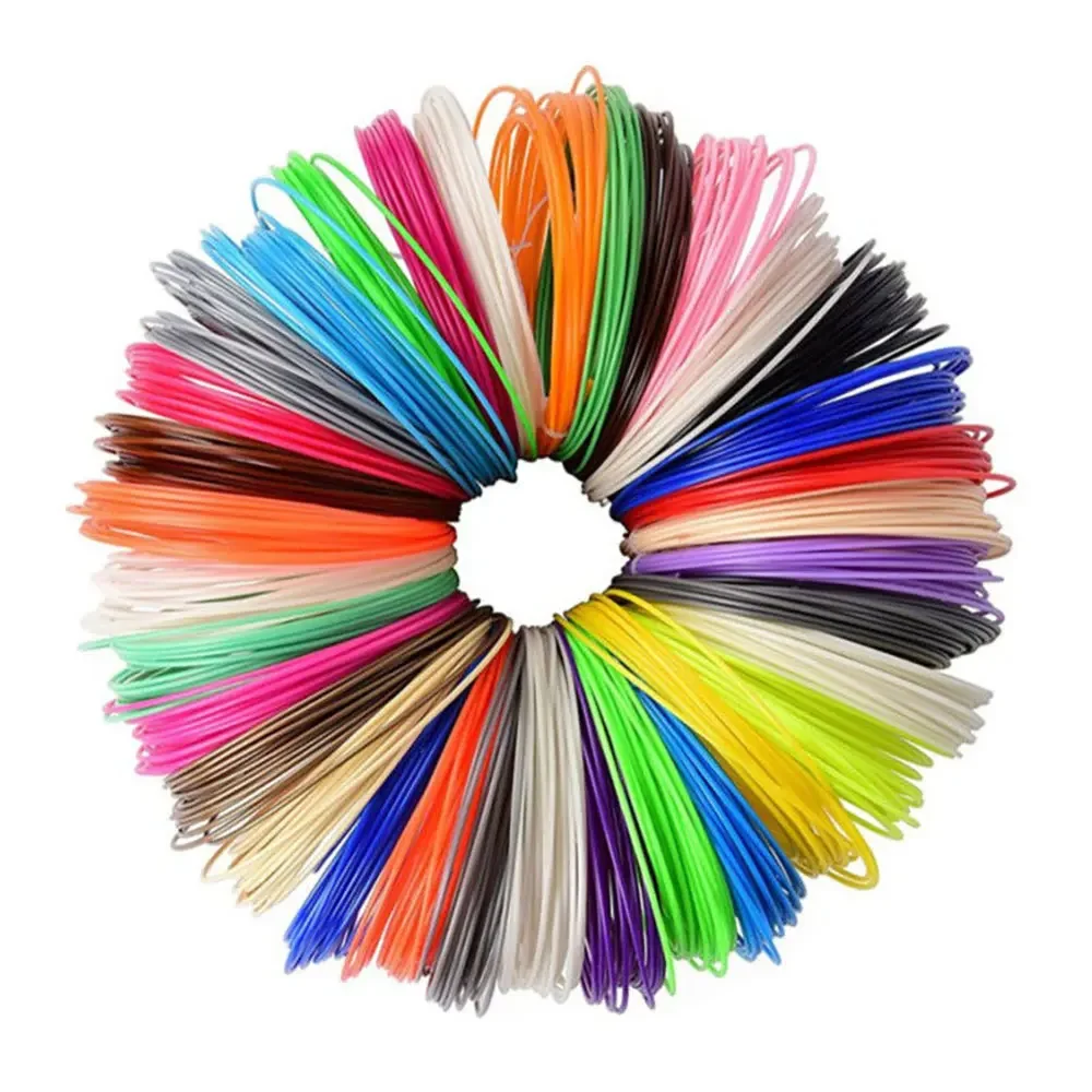 9M/25M/50M/100M PLA PCL 3D Printing Pen Consumables Colored Odorless Safety Plastic Filament Diameter 1.75mm For 3D Printing Pen