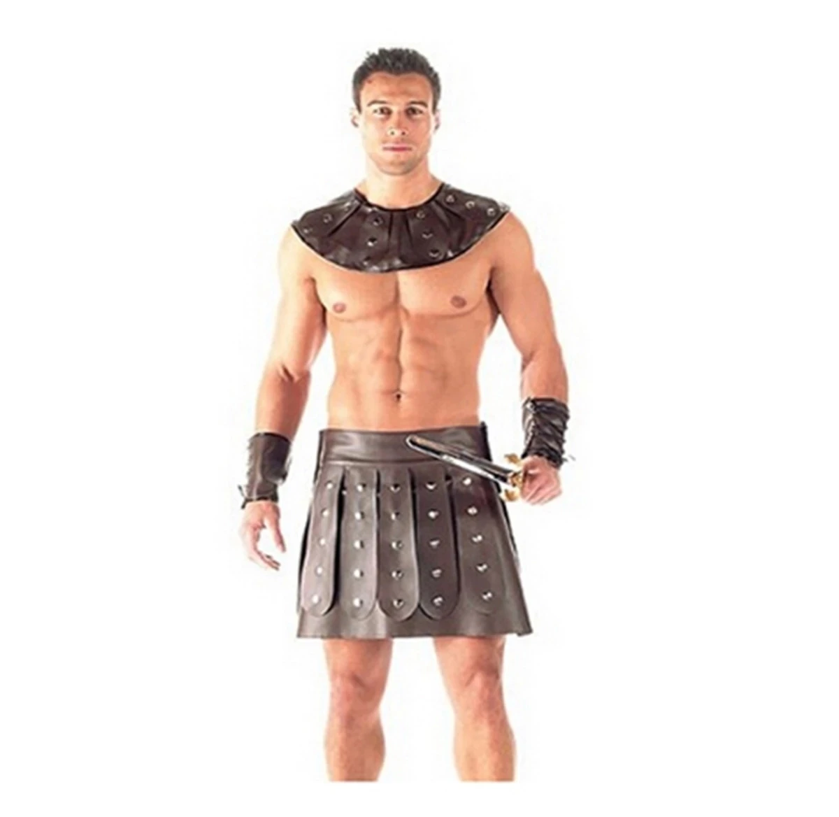 

Men Sexy Spanish Soldier Wrestling Uniform Barbarian Costumes Roman Spartan Gladiator Warrior costume Stag Party Outfit