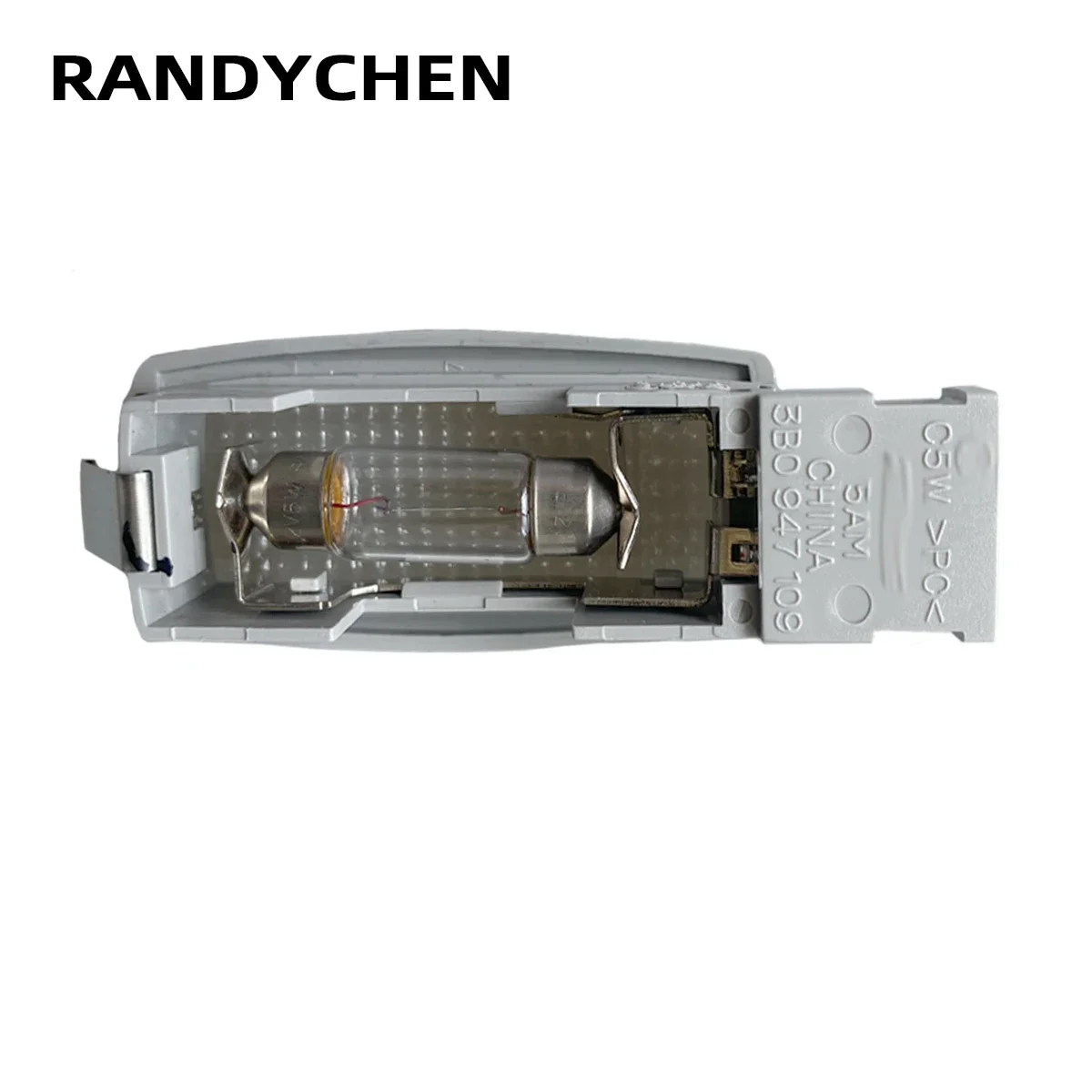 폭스바겐 골프 4, 파사트 B5, 제타 A4, 보라, 폴로 MK4 9N, 폭스, 비틀, 골, 투란 T5, 스코다, 시트용 실내 선바이저 조명 램프 x1 (3B0947109)