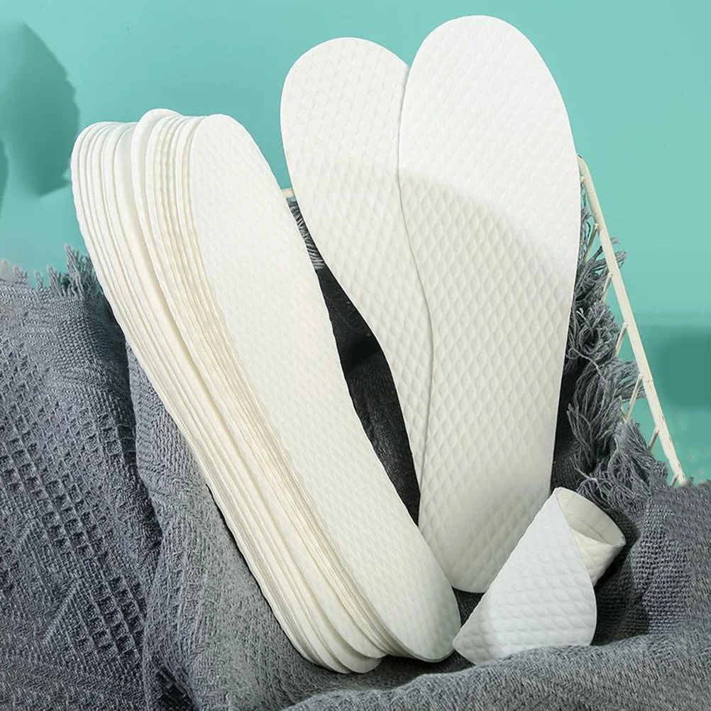 

10 Pairs Pairs) Sweat-absorbing Shoe Pads Comfortable Insoles Non-slip Men Women Breathable Relief Thin