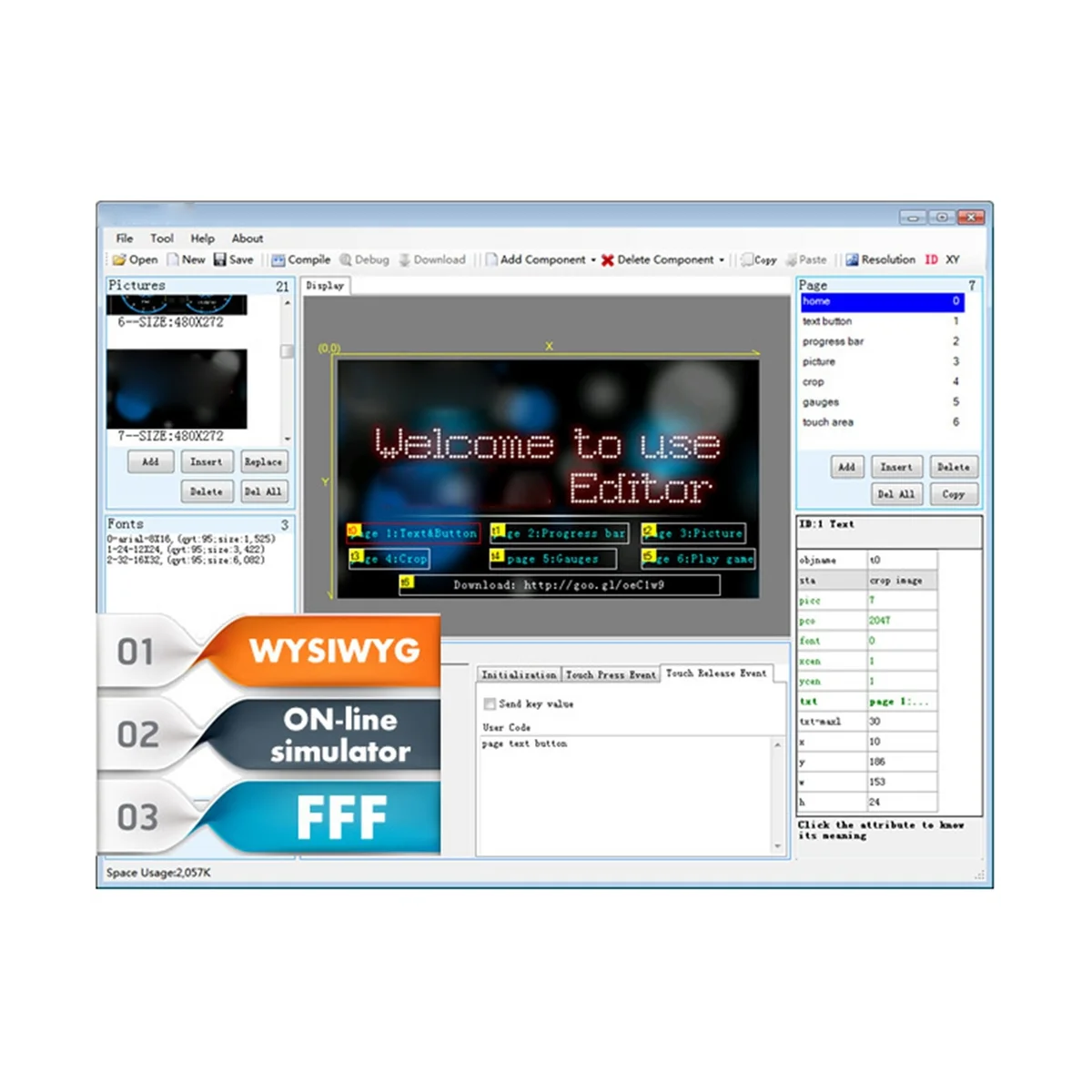 HMI ׼ LCD ġ ÷, ΰ- ̽,  ø, NX4832T035, 3.5 ġ