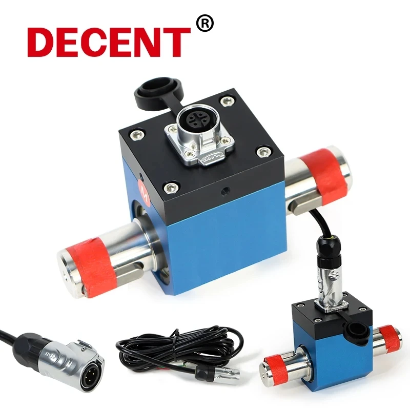 

0-500Nm Non-Contact Dynamic Rotary Torque Sensor, Strain Gauge Load Cell for Motor and Shaft Testing