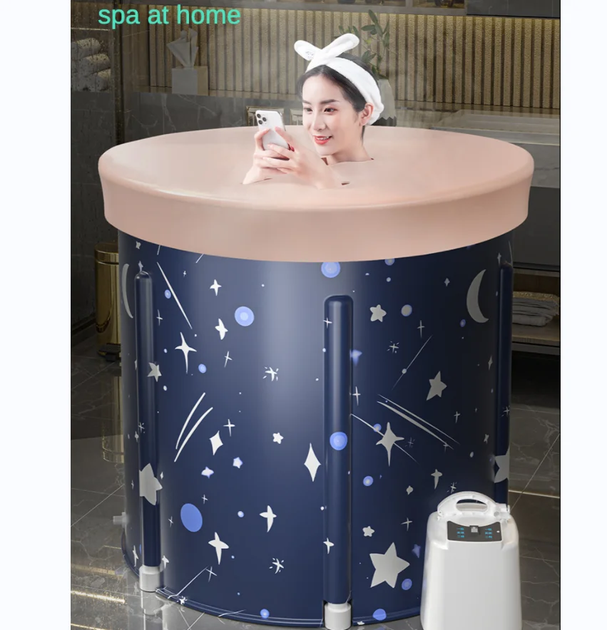 Foldable Bath Bucket PVC Material Hot Bath Ice Ice Therapy Sauna Adult bathtub Bathtubs for The Baby Large Family Pool portable ice bath tub