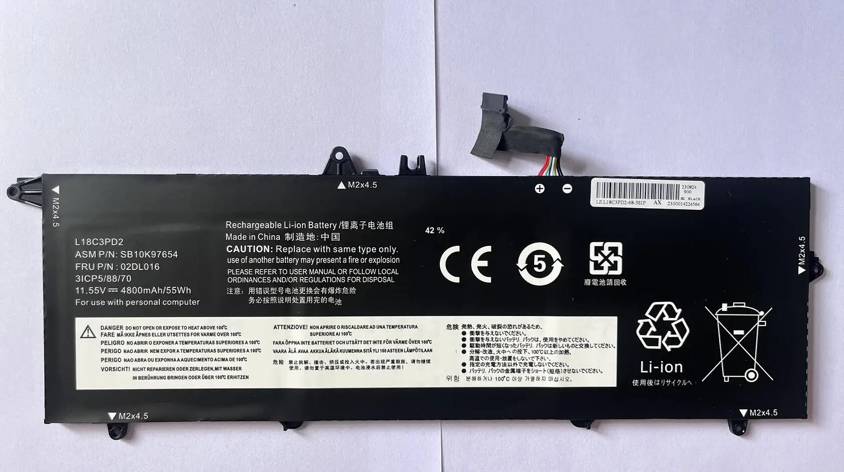 T490S, Série T495S, L18C3PD1, L18L3PD1, L18M3PD2, 02DL013, 02DL01