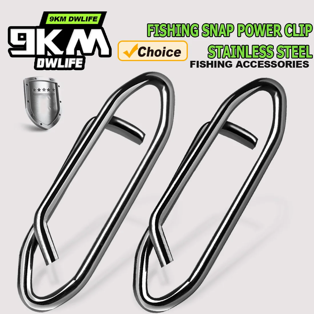 Clips pêche rapides en acier inoxydable noir 50-200 pièces - connecteur ligne leurre haute résistance