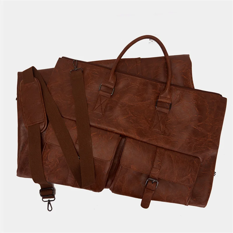 XMESSUN Neue, trendige Faltbare Anzugtasche, modisches Designerstück für Damen und Herren, großes Fassungsvermögen, Handgepäck für Fitness und Reisen_voghion.com