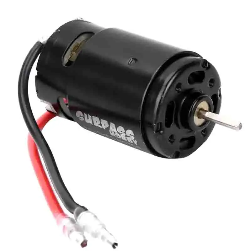 Moteur brossé 12T pour RC, avec dissipateur thermique et connecteurs, pièce de rechange pour véhicule radiocommandé.