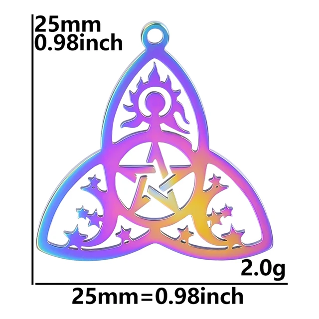 Stainless Steel Pendants Charm Alternative Set 5pcs 44