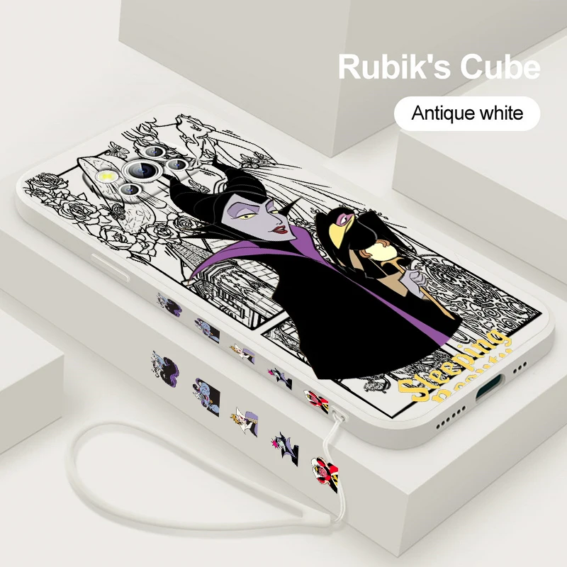 Disneys Magnetic Witch Per Xiaomi Poco M5S M4 F5 F4 Pro 5G F3 Gt X5 X4 X3 X2 Nfc C55 Liquid Left Rope Cover Capa Fundas