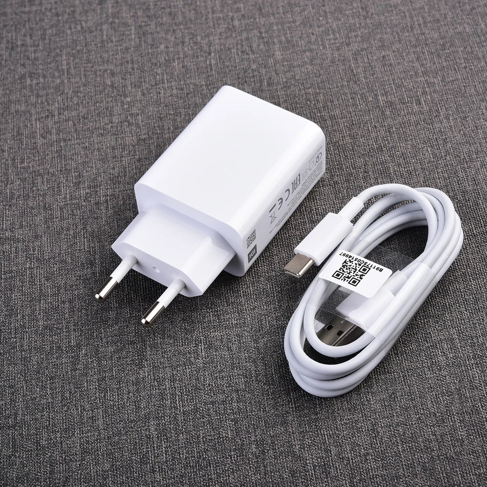 Xiaomi Mi 8 9 SE Redmi Note 10 9S 8T 8 7 Pro Charger QC3.0 Quick 18W EU/US Wall Fast Charge Adapter Type C Cable For Mi CC9 A3 6 65w charger usb c Chargers