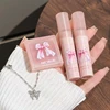 Art Value Butterfly Dance Color Box Four Lip Glaze Blush Set Necklace Lip Mud Blush Set 4