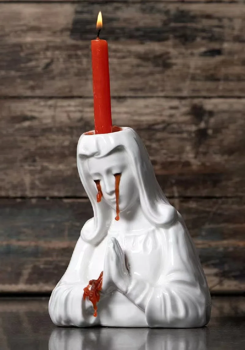 

Crying Girl Candlestick Resin Home Decoration Ornaments Resin Crafts