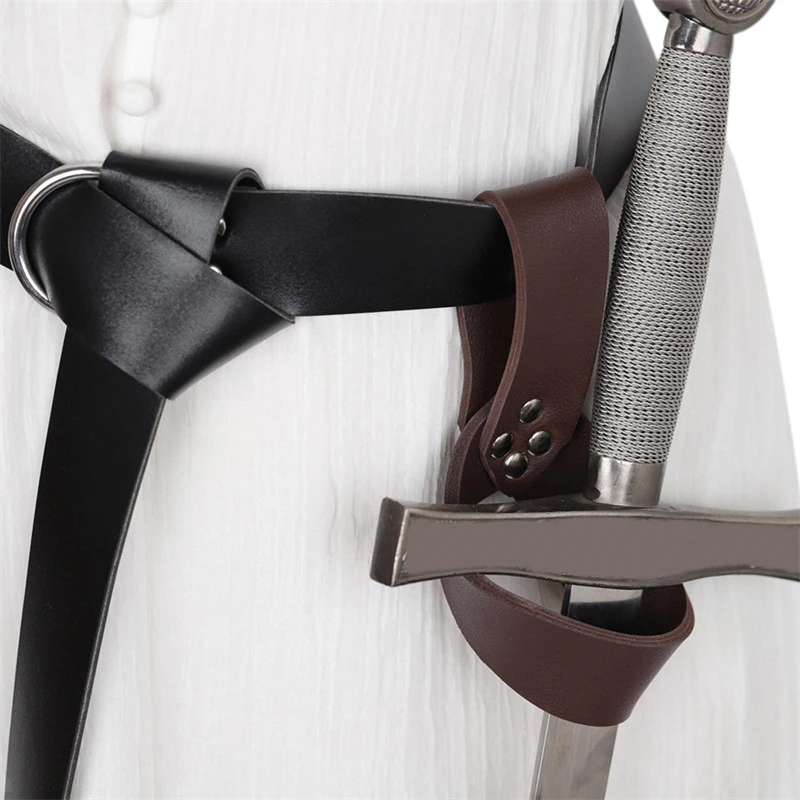 Medieval Sword Sheath Cutlass Warrior Retro Style Scabbard Holder Dagger Rapier Scabbard For Cosplay Stage Party Pirate Men Sword Belt Sheath