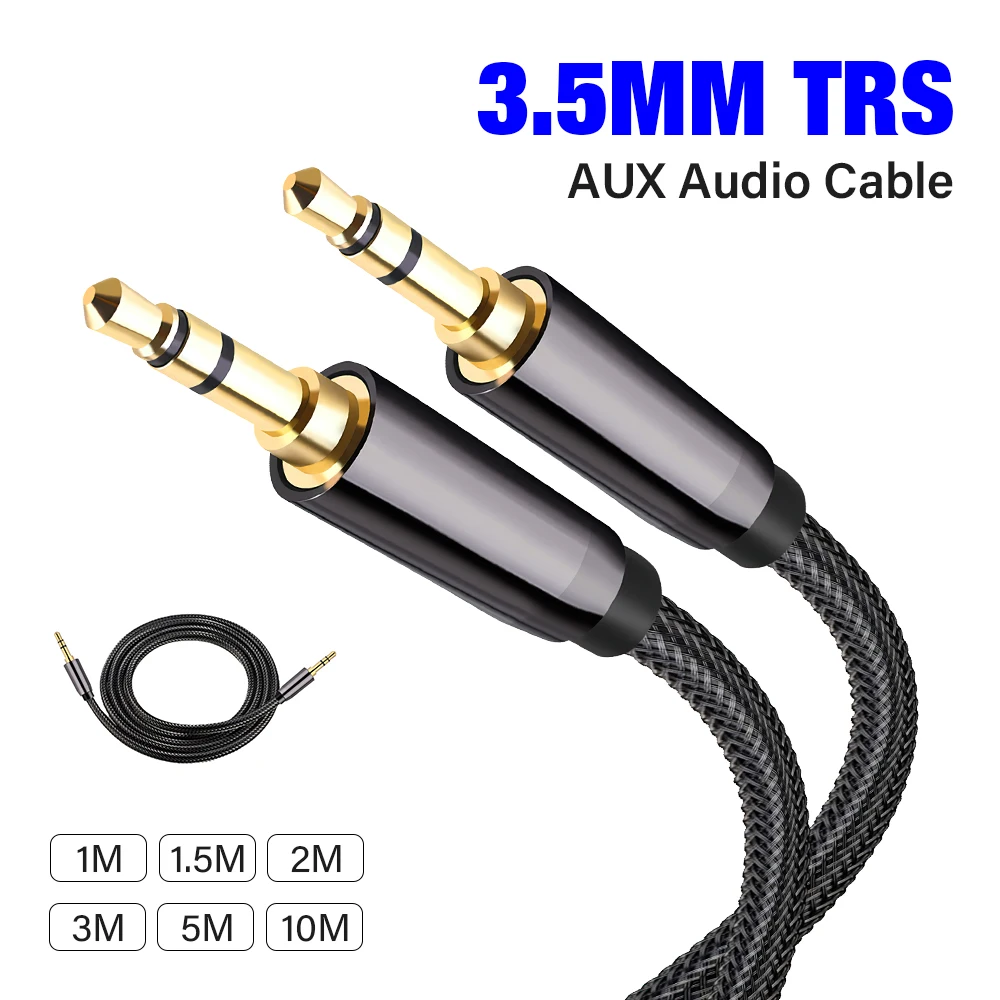 MOSWAG 2 In 1 Audio Cable 1/8" To 3.5mm Audio Aux Jack Cable 3.28FT/1M With USB C To AUX Cable Audio Auxiliary Input Adapter For Headphones,Car,Home Stereos,Speaker (Not Support Micphone - View #4