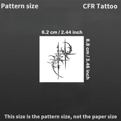 Edgy Gothic Temporary Tattoo Sticker Set - Waterproof and Long - Lasting Body Art (1pcs)