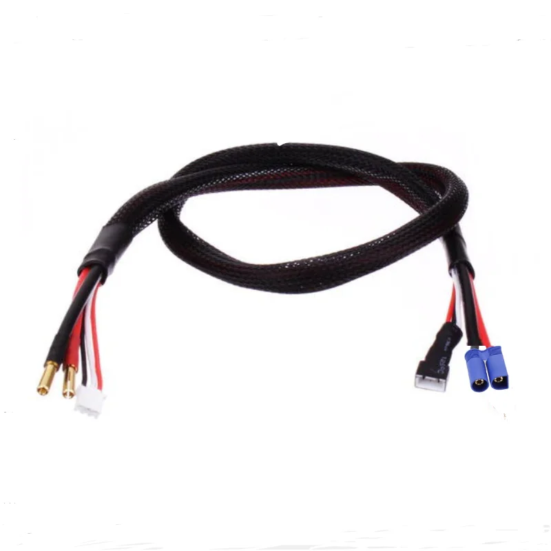 XH 배터리 충전 케이블 와이어 하네스, XT60 딘, XT90H TRX EC3 EC5 LiPo 충전 리드, 2s W, 4.0mm, 12awg, 610mm