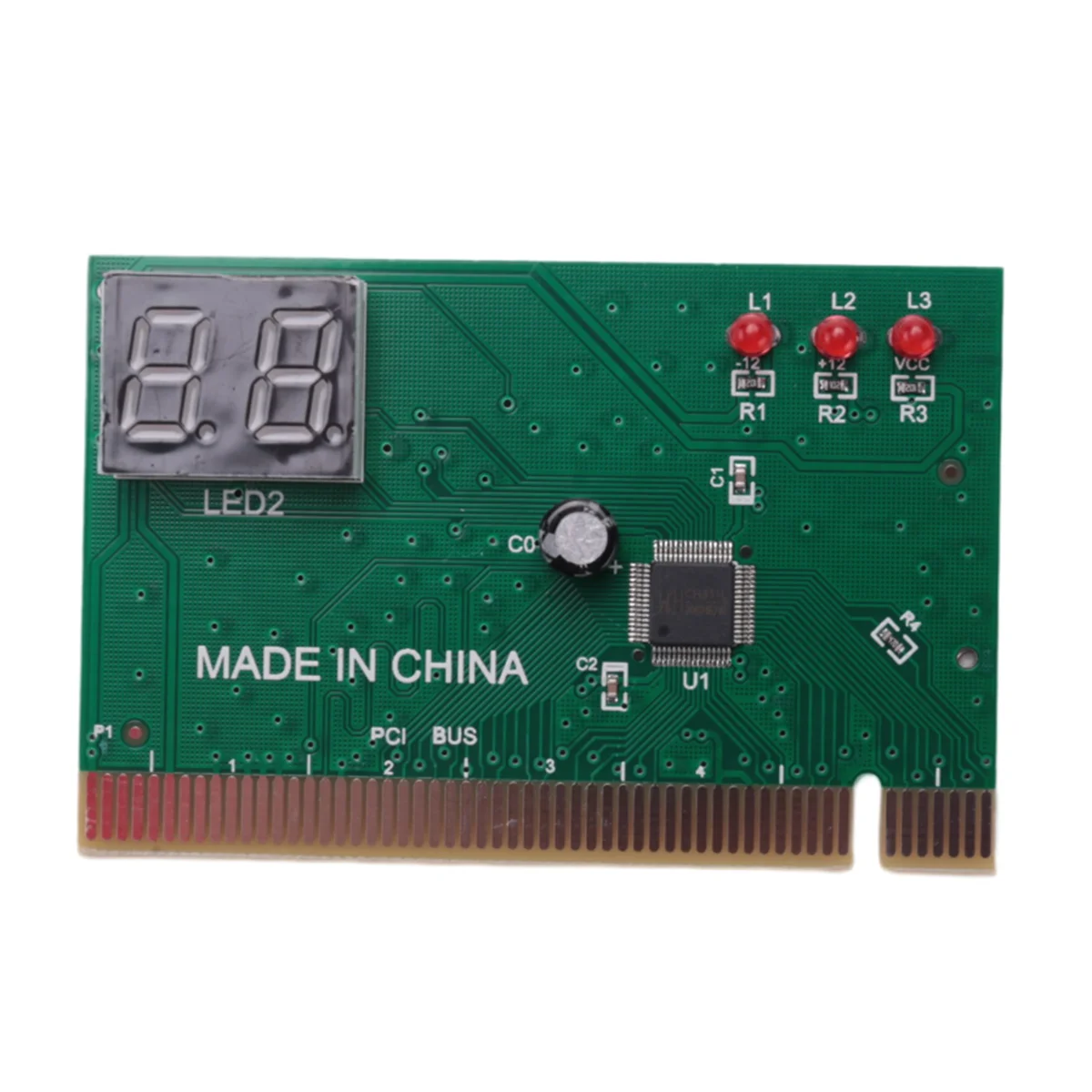 

2 - Bit Pci Motherboard Fault Test Card Desktop Computer Detection Card Pci Motherboard Tester Diagnostic Display
