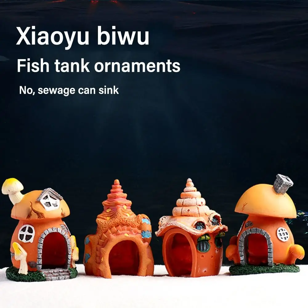 Title 6, Mushroom Conch House Shelter Aquarium Landscapi...