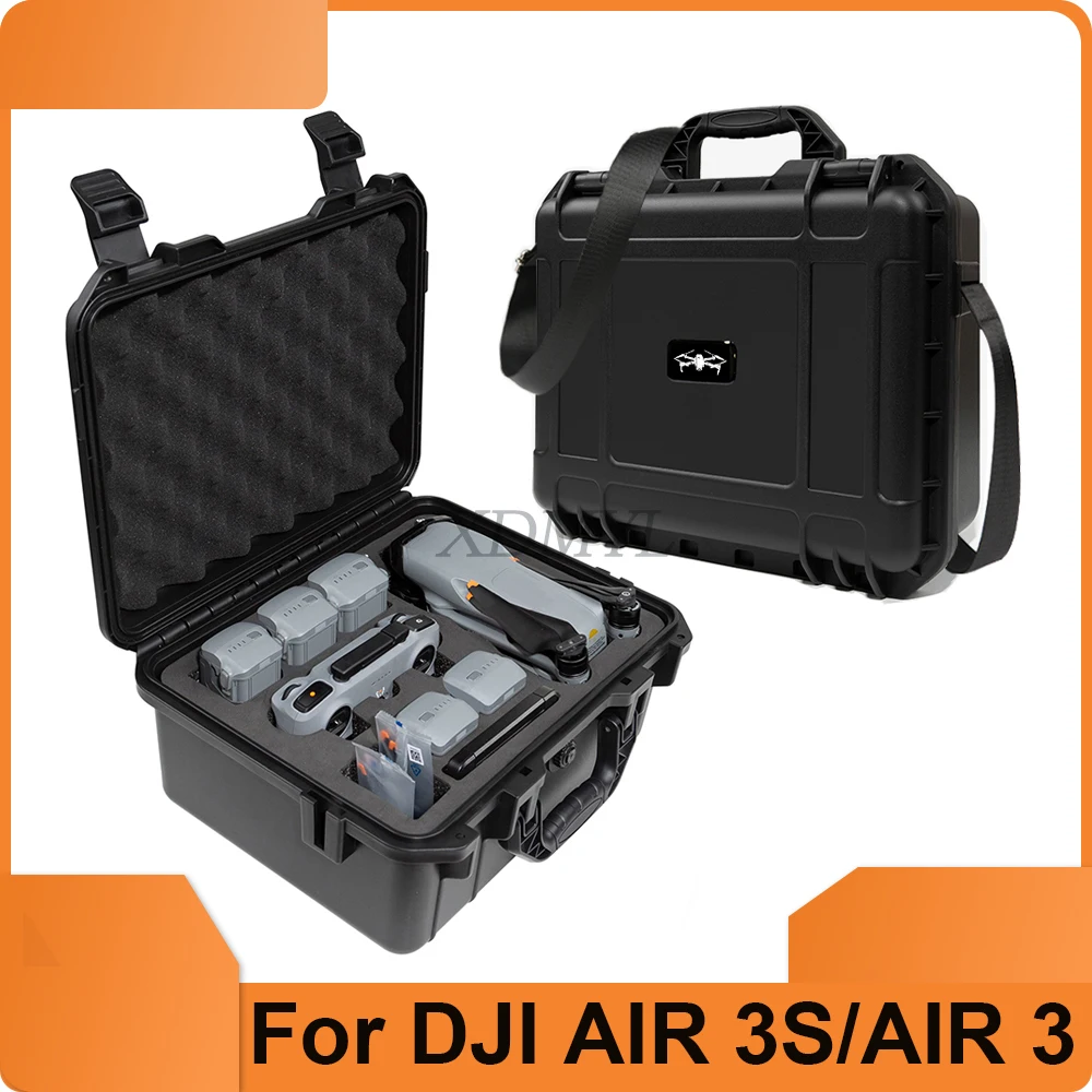 Hard Shell Explosion-proof Box for DJI Air 3/AIR 3S Waterproof Carrying Case Suitcase for DJI RC 2/RC N2/RC N3 Drone Accessories