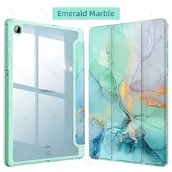 Versatile Protective Tablet Cover for Tab A9 Plus 11 inch (Emerald Marble)