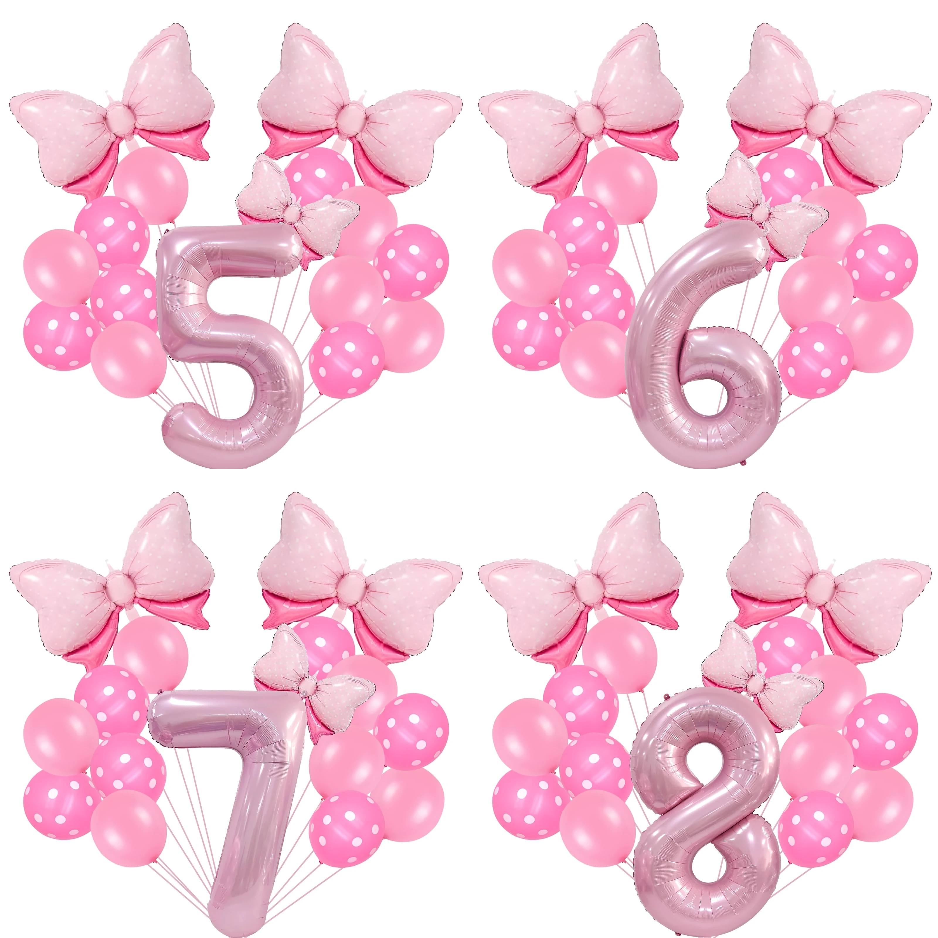 16-teiliges 40-Zoll-Folienballon-Set mit Macaron-Perlglanz, rosa Zahlen, Mini-Bogenballons für Jungen und Mädchen, Geburtstagsparty-Dekoration – Detail 8