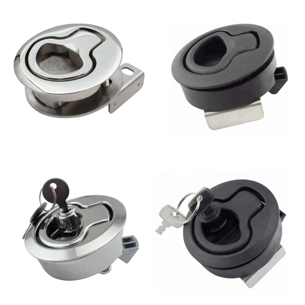 1 Piece 2 inch Round Flush Side Mount Hatch Ring Pull Latch Marine Boat Deck Lift Handle boat deck hatch ring