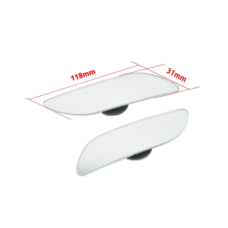 2Pcs Car Blind Spot Rear View Mirror Wide Angle 360 Degree Adjustable Mirror Car Reverse Auxiliary Rearview Car Accessories