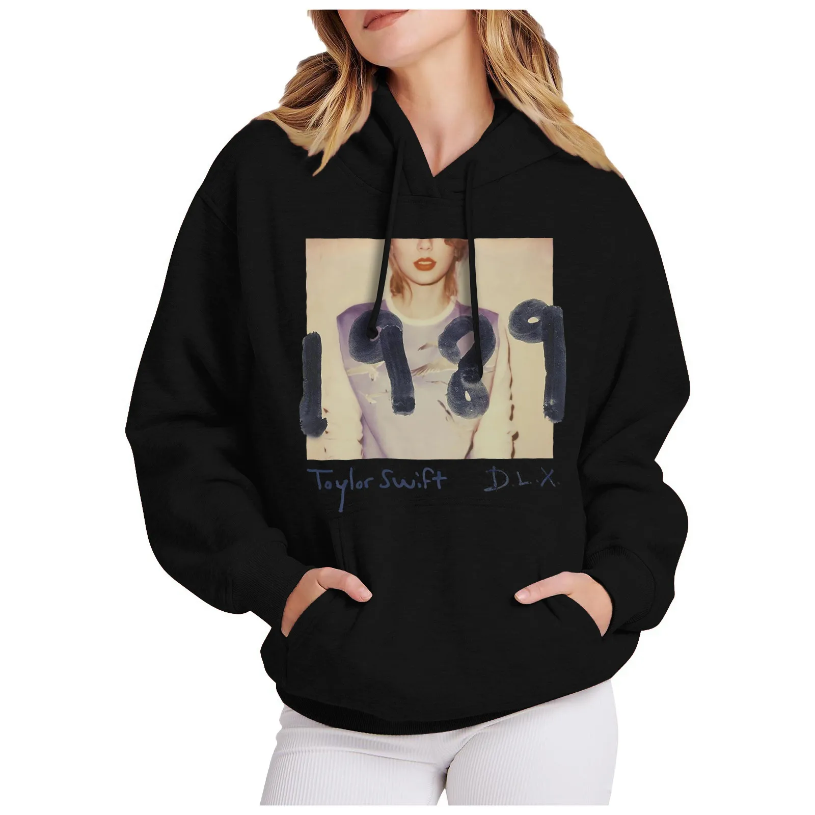 

Толстовка с капюшоном, с принтом, на осень/зиму