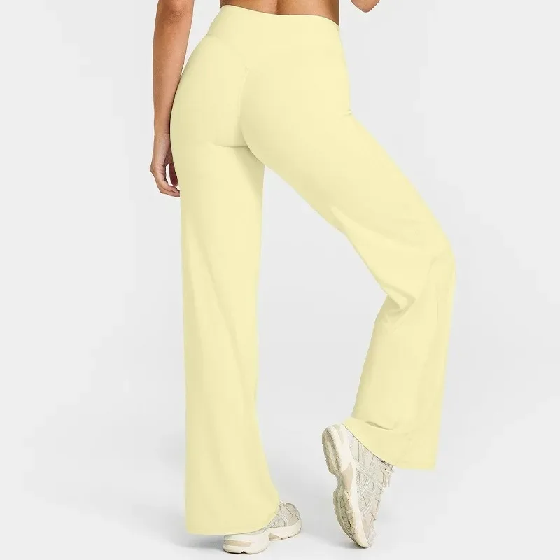 Womens Straight Leg Pants – High Waisted Wide Leg Yoga Pants Breathable Loose Baggy Sweatpants for Gym Running Casual Wear 6