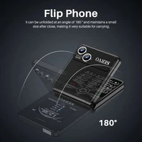 SERVO  iP15 Flip 4 SIM Card Flip Mobile Phone Auto Call Record Speed Dial Magic Voice Blacklist Radio Type-C Foldable Cellphone 2