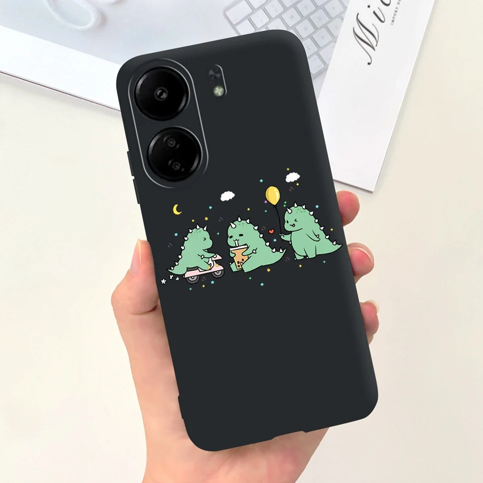 For Xiaomi POCO C65 Case Cute Cartoon Cat Painted TPU Silicone Back Cover For Xioami POCO C65 POCOC65 C 65 6.74 Phone Case Funda