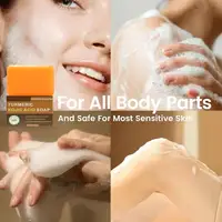 Shampoing au curcuma, savon au citron, à l'acide kojique, pour douche et le visage, nettoyage du corps, barre de savon éclaircissante, soins pour la peau 6