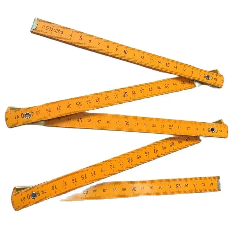 Folding Wood Rulers Measuring Sticks 2 Meter Wooden Foldable Ruler Yardstick Measuring Rule for Woodwork DIY Craft Carpenter