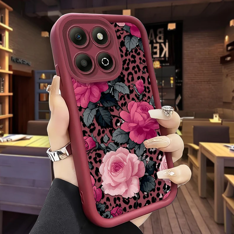 Floral Silicone Shockproof Case - Durable Protection with Stylish Design