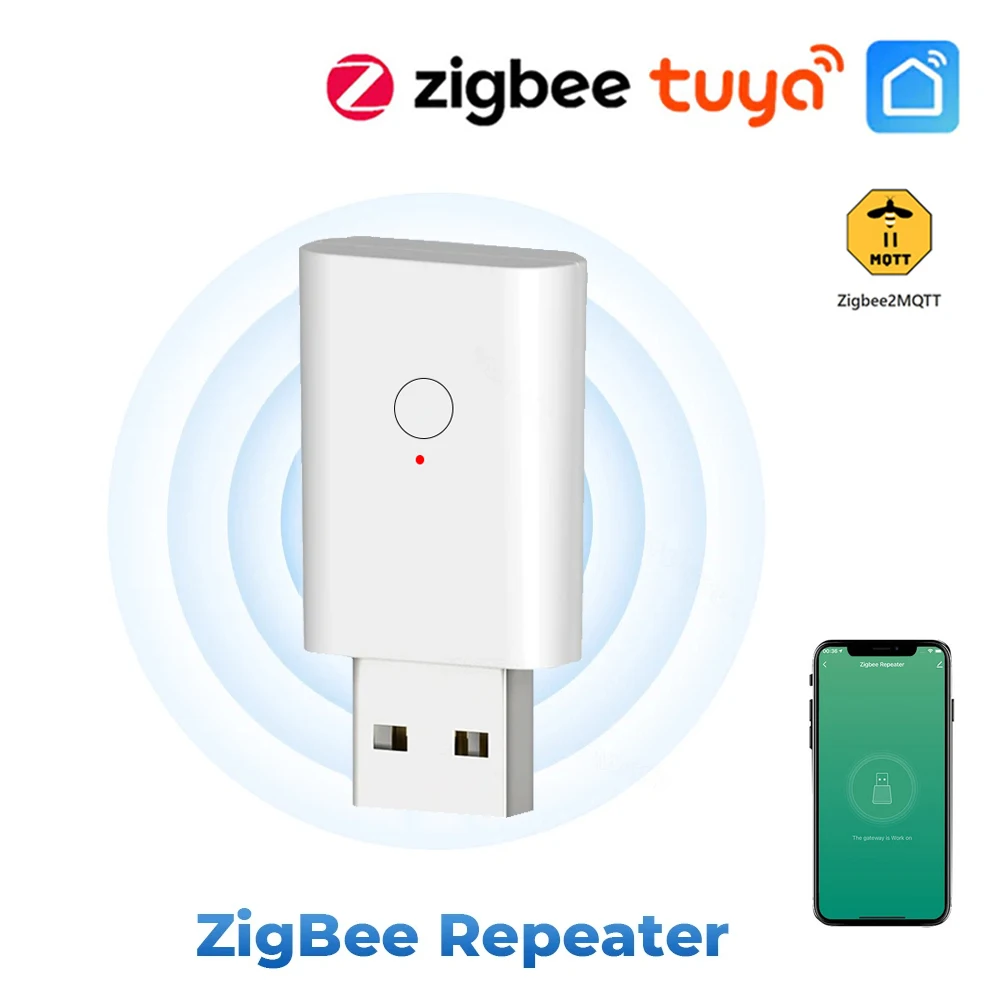 Tuya ZigBee Signal Repeater USB Signal Amplifier Extender ZigBee Gateway Smart Home Devices Smart Automation For Life MQTT Zigbee gateway smart gateway zigbee adapter