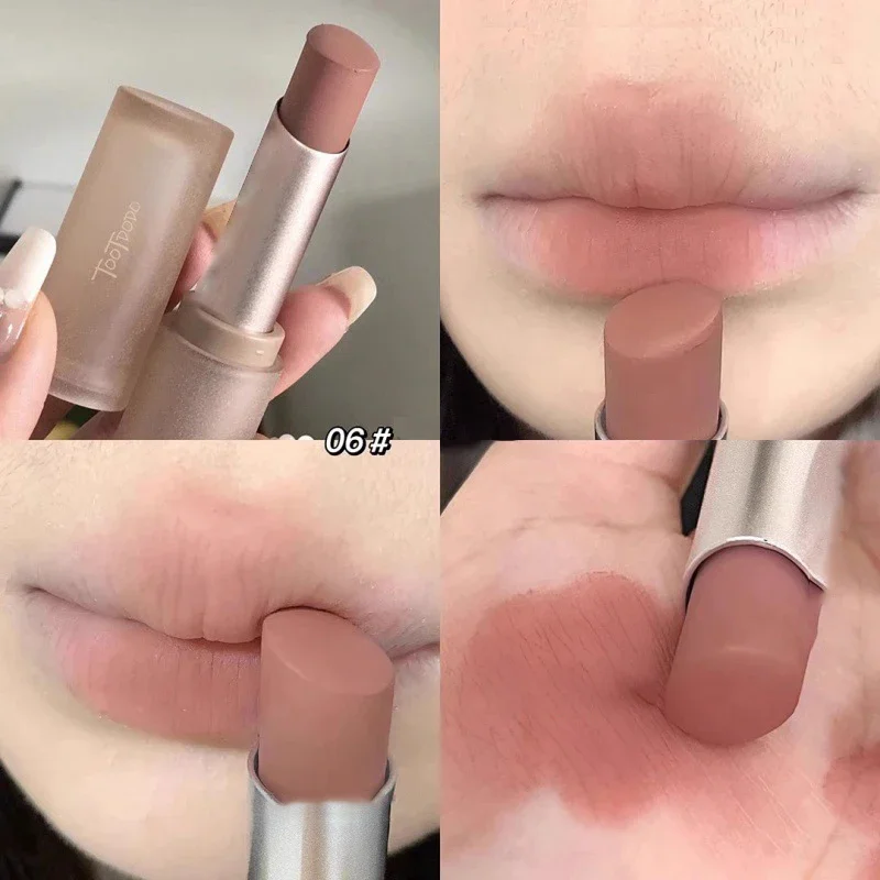 thumbnail image 1 of Sexy Matte Punk Dark Brown Lipstick Waterproof Lip Gloss Long Lasting Non-Stick Cup Smoked Matte Lipstick Korean Makeup Cosmetic, 1 of 5