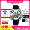 CIGA Design 3 in 1 Titanium Automatic Watch for Men Magician Series Skeleton Mechanical Wristwatch Fluororubber Strap 3 Pcs Case 1
